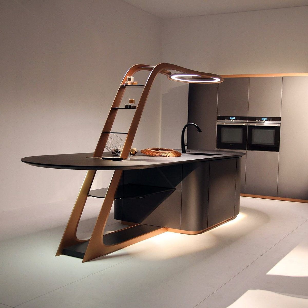 необычный дизайн интерьера кухни