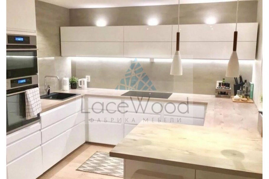 Кухня икеа белая угловая