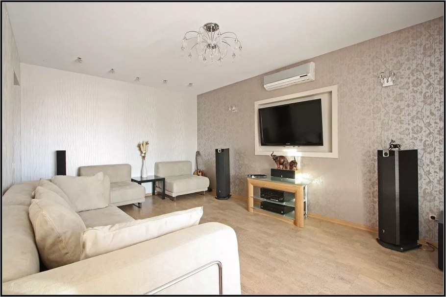 Обои в однокомнатной квартире