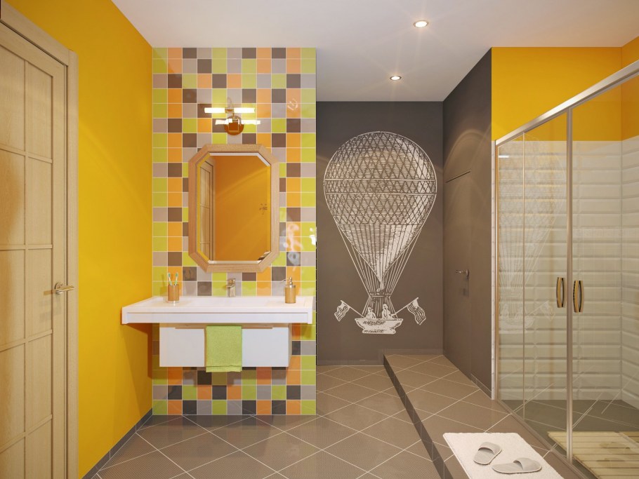 Отдельный санузел в детской комнате