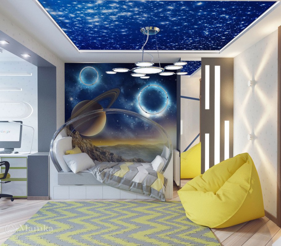 Интерьер детской комнаты в морском стиле