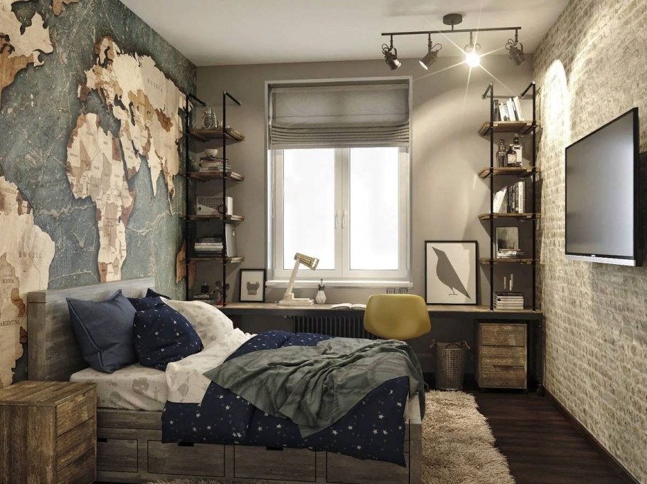 Ванная желтая с серым