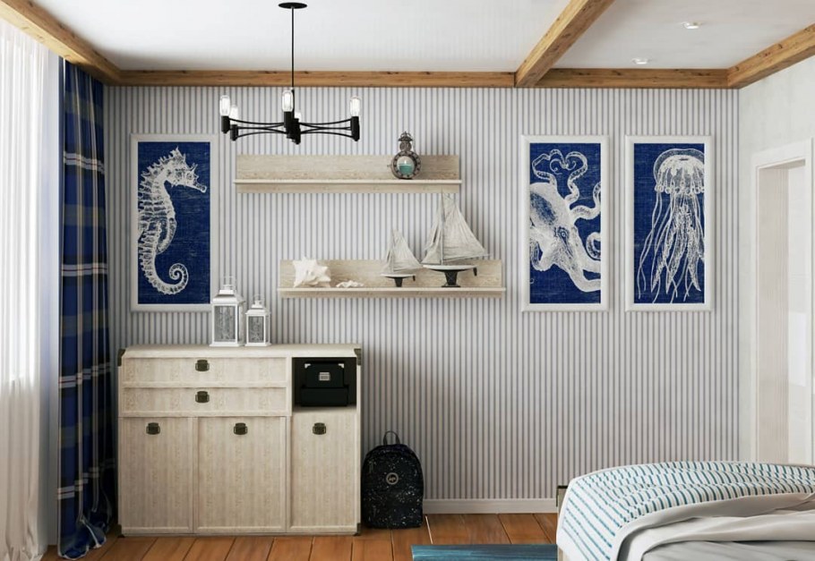 Санузел в морском стиле