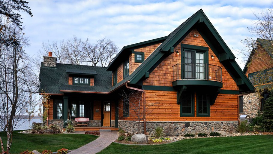 Дом из бруса пост энд Бим