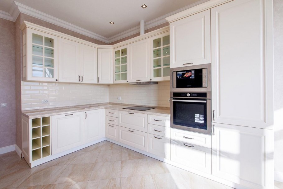 Угловая кухня икеа Неоклассика