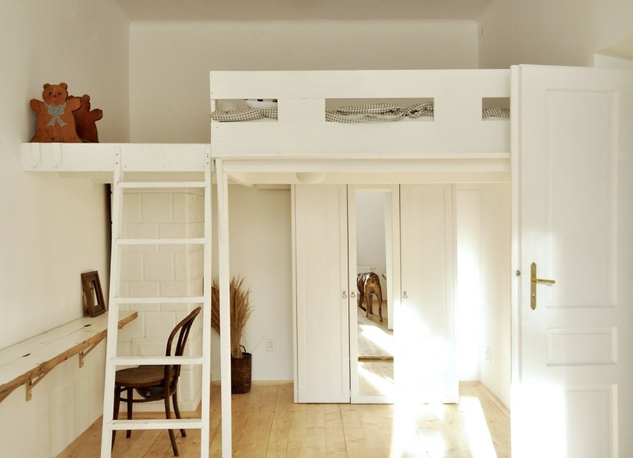 Антресольная кровать лофт