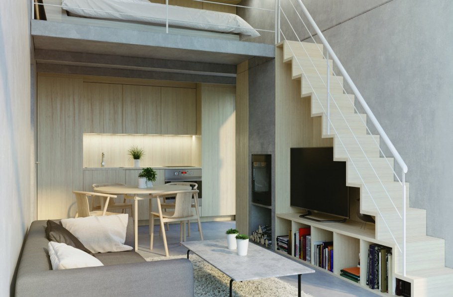 Спальня на антресоли