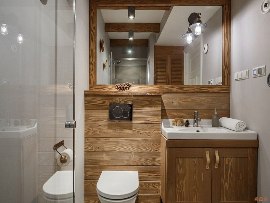 Отделка ванной в стиле лофт