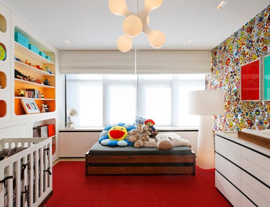 Люстры в интерьере детской комнаты