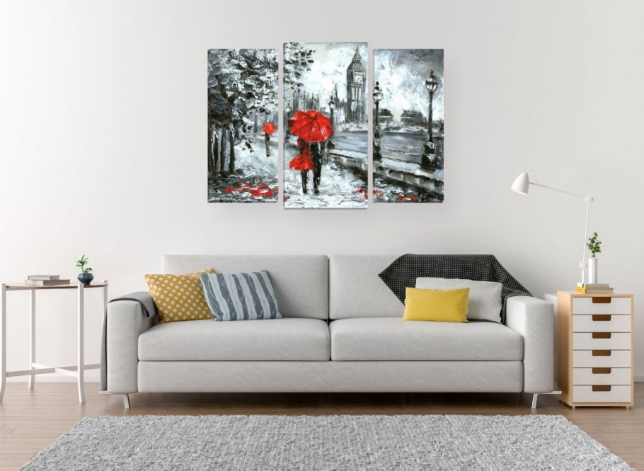 Картины Эми Джадд в интерьере гостиной