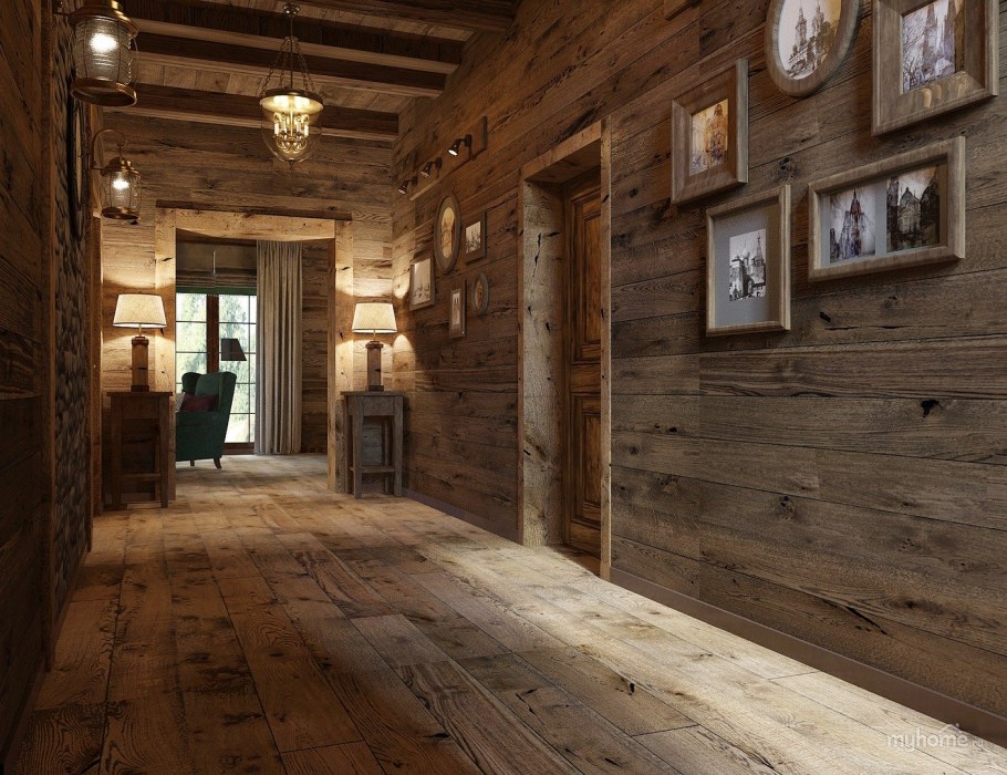 Прихожая в стиле Шале