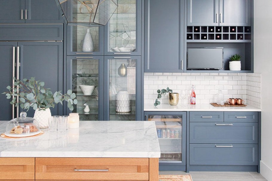 Темно синяя кухня икеа