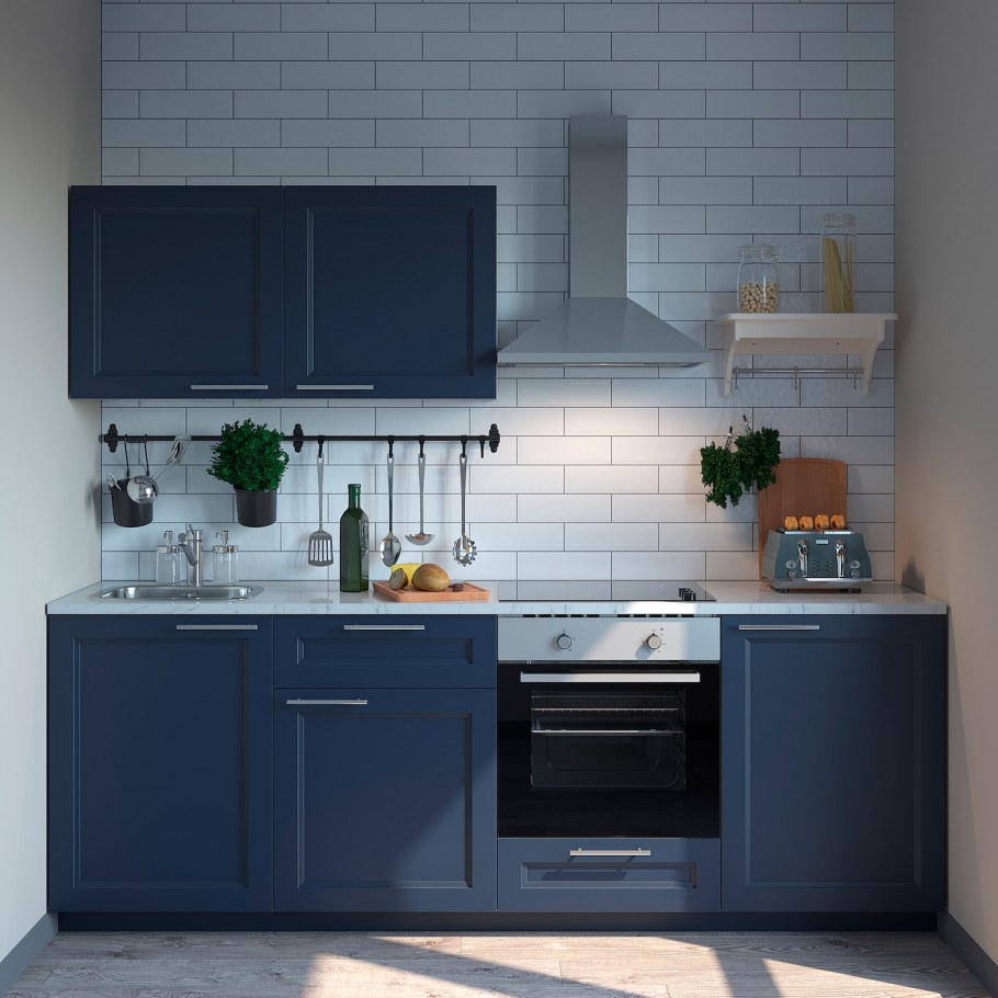 Икеа синяя кухня Будбин