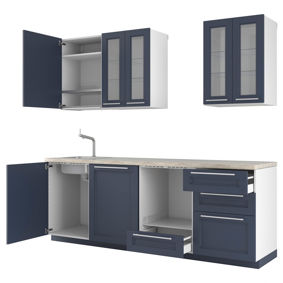 Синяя кухня метод икеа 2005