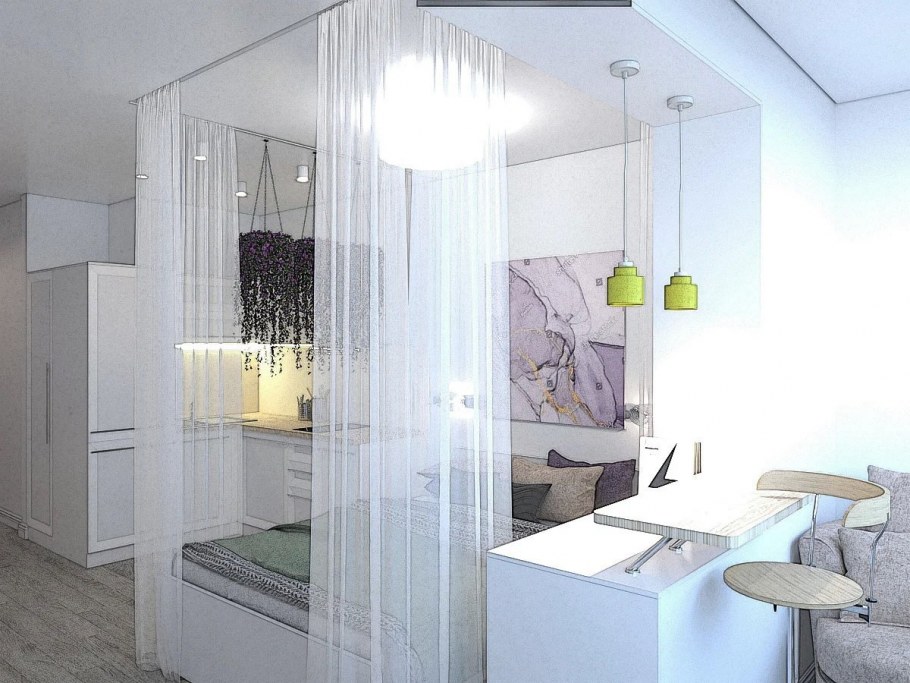 Стеллаж икеа зонирование однокомнатной