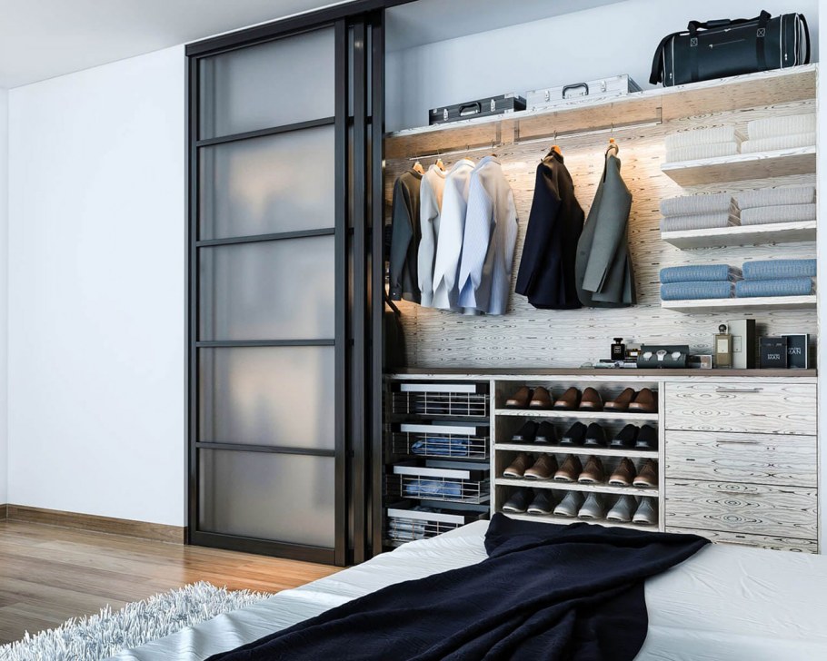 Необычные решения для гардеробной