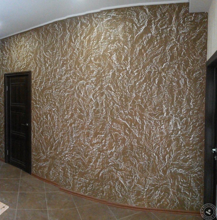 Фактурная шпаклевка короед