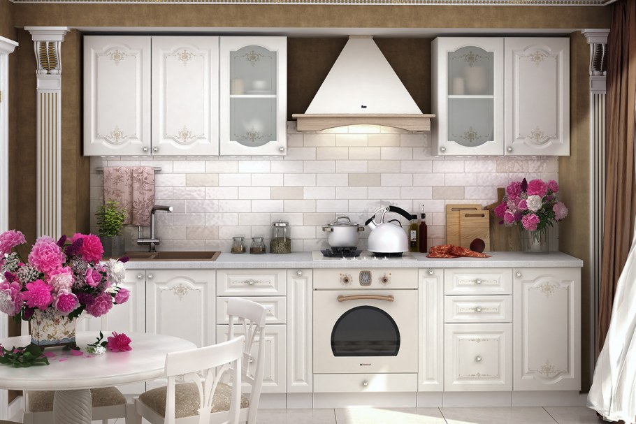 Кухня Прованс зеленый ясень