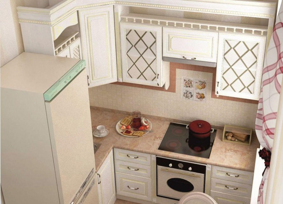 Белые кухонные гарнитуры в стиле Прованс