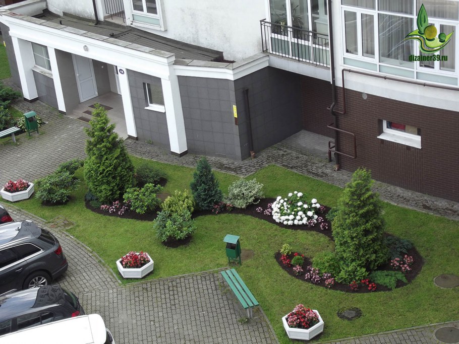 Озеленение придомовых территорий многоквартирных домов