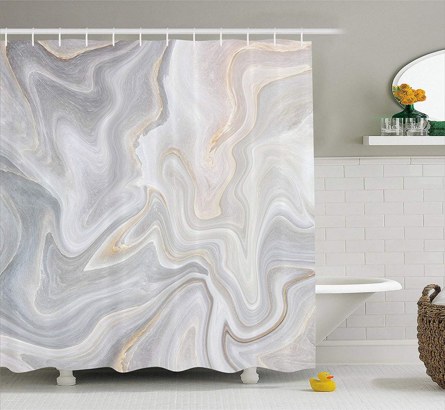 Серебристые шторы