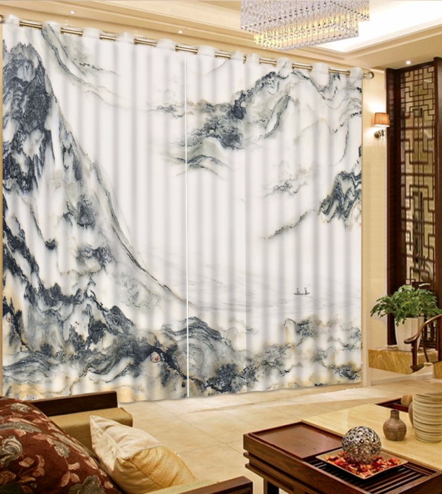 Мраморная тюль