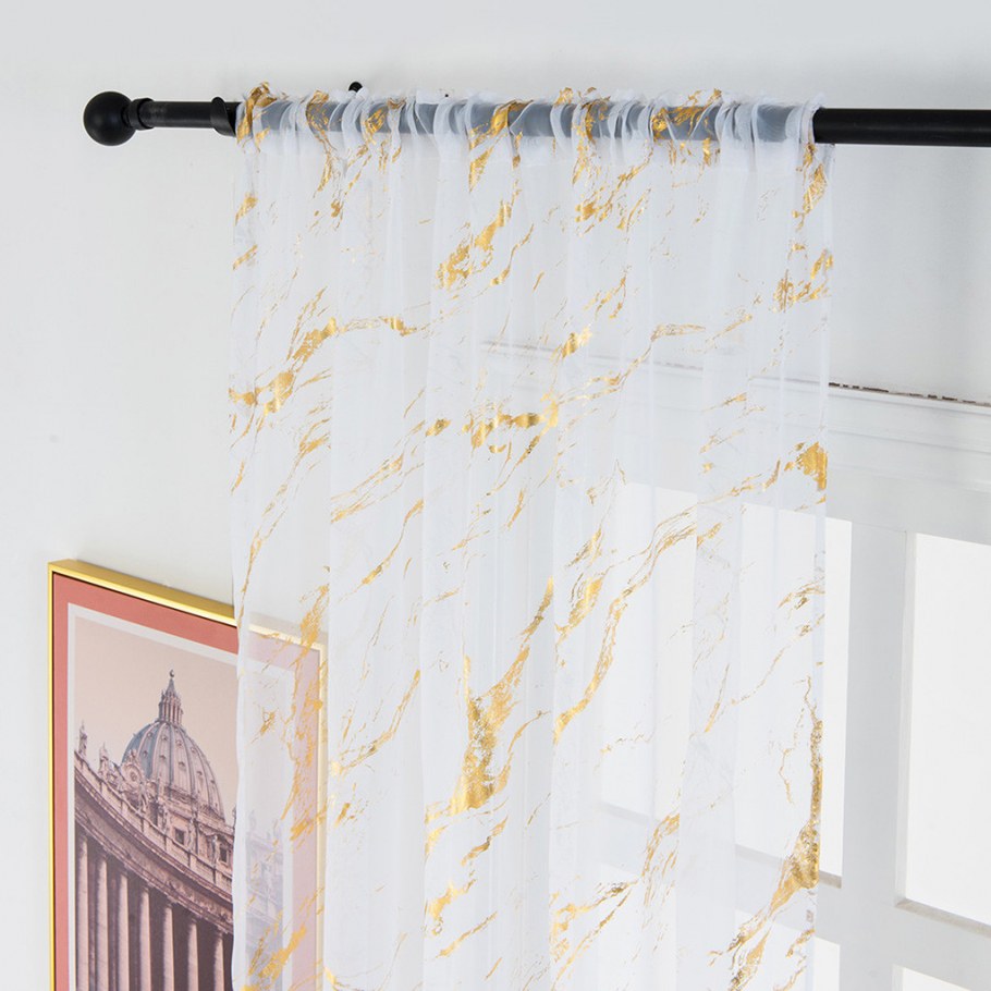 Тюль мрамор