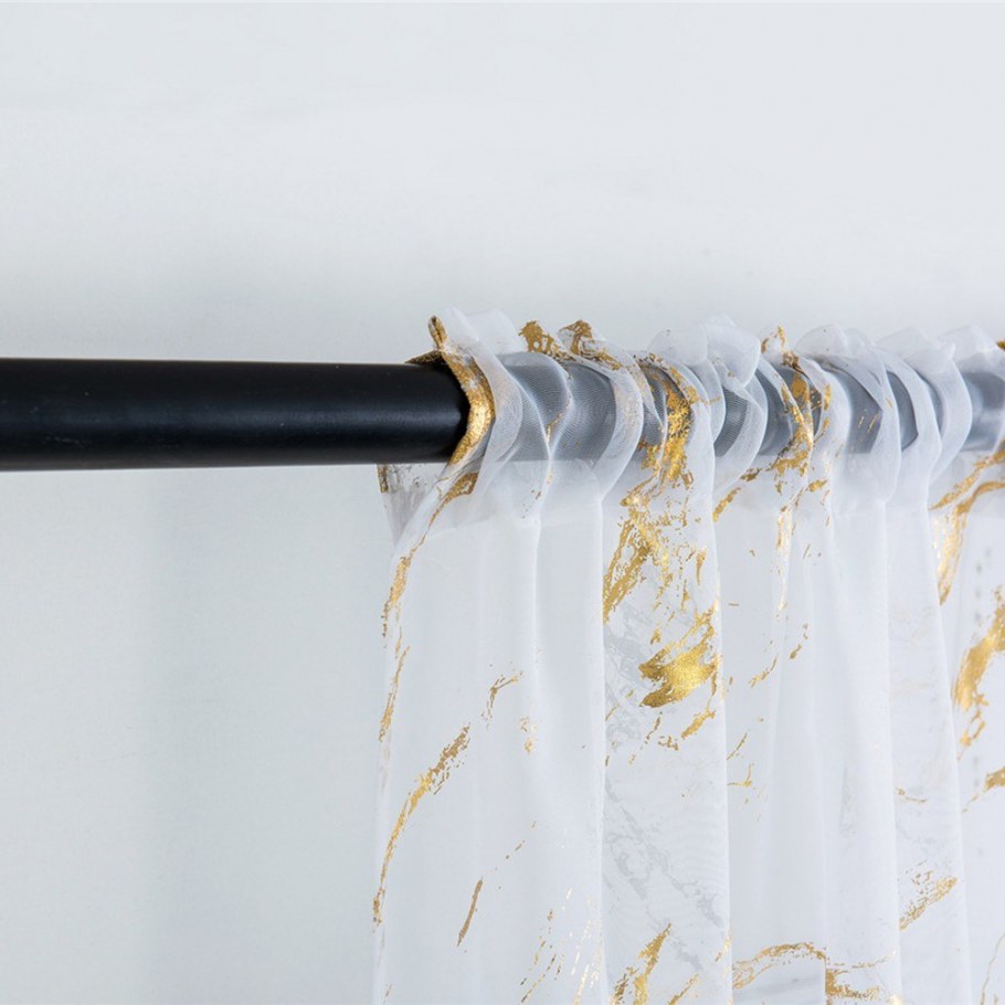 Шторы на кухню белый мрамор
