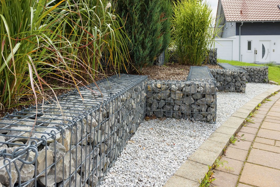 Террасирование склонов габионами