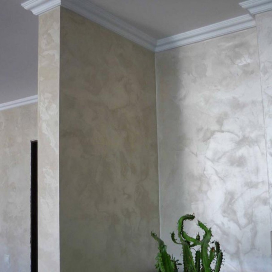 Декоративная штукатурка в интерьере