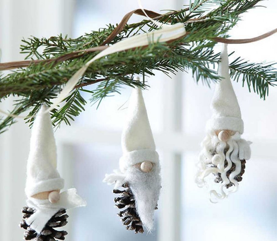 Новогодний декор из веток деревьев