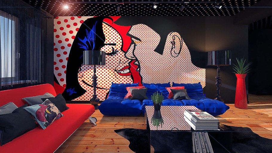 Люстра в стиле поп арт