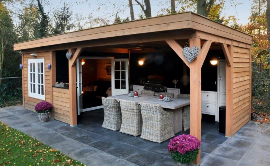 Уютная гостиная в деревенском стиле