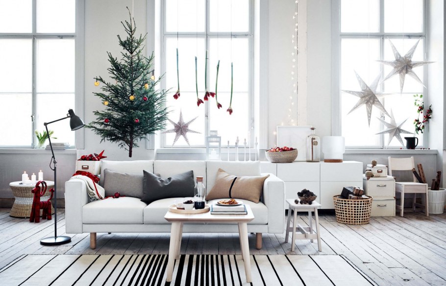 Новогодний интерьер в стиле Сканди