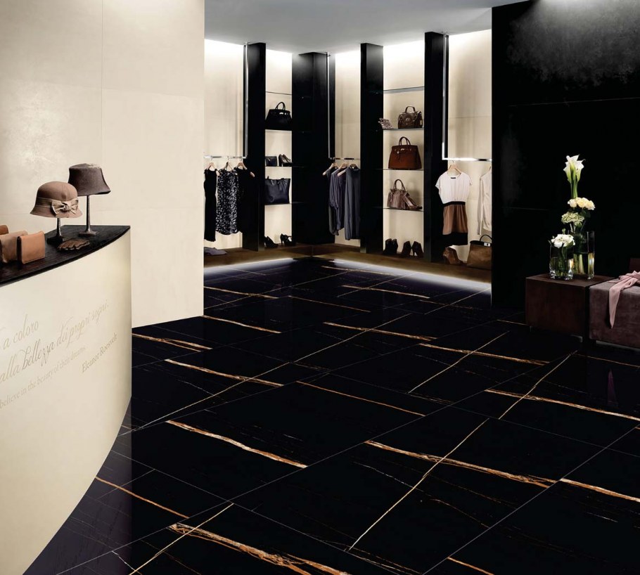 Керамогранит laparet Sahara Black черный 60x60 глянцевый