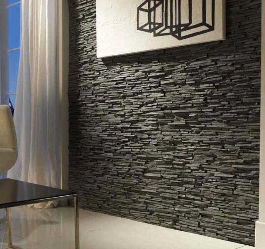 Декоративная панель кварцит серый Грейс