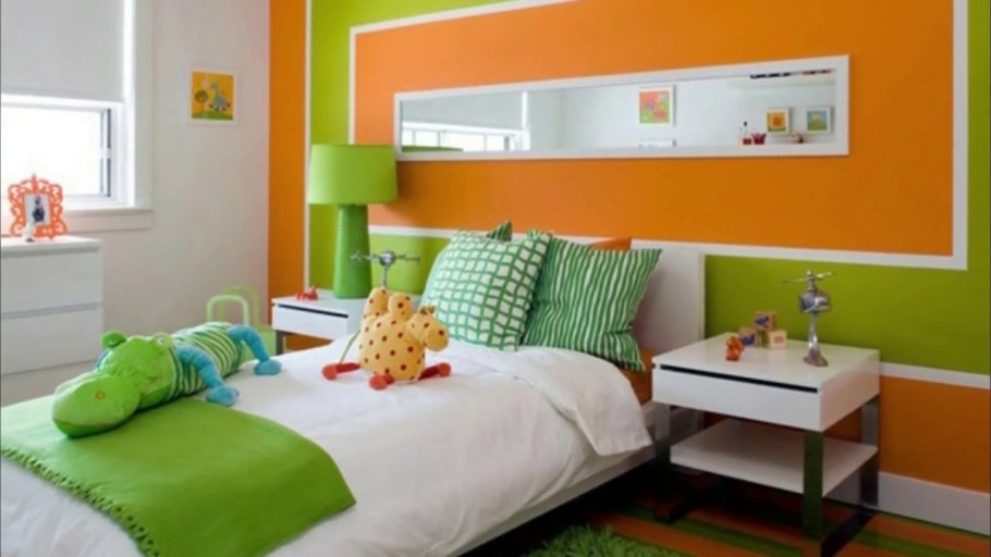 Комната в бежево зеленых тонах