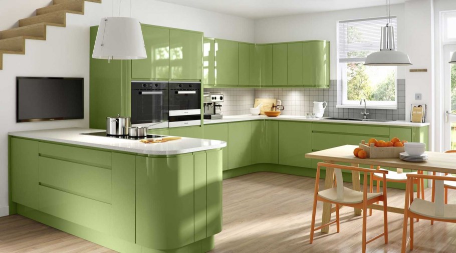 Сочетание с оранжевым цветом в интерьере