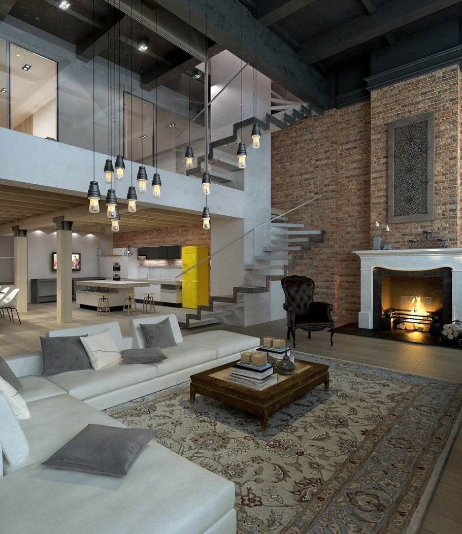 Интерьеры загородных домов и коттеджей