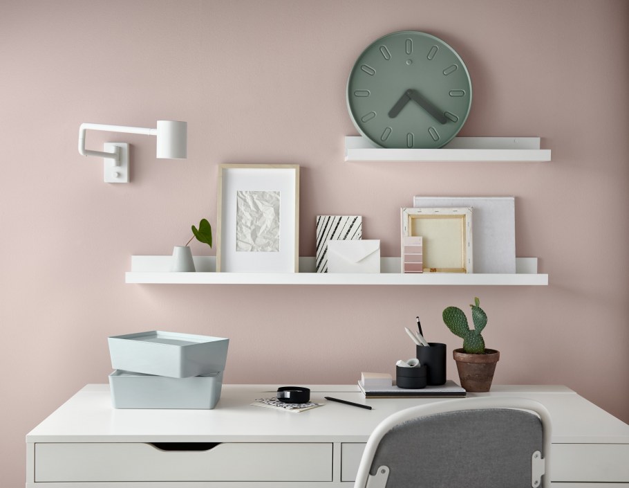 Полка МОССЛЭНДА икеа в интерьере