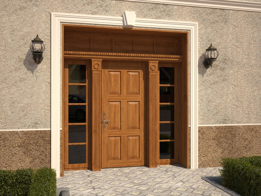 Открытая входная дверь в дом