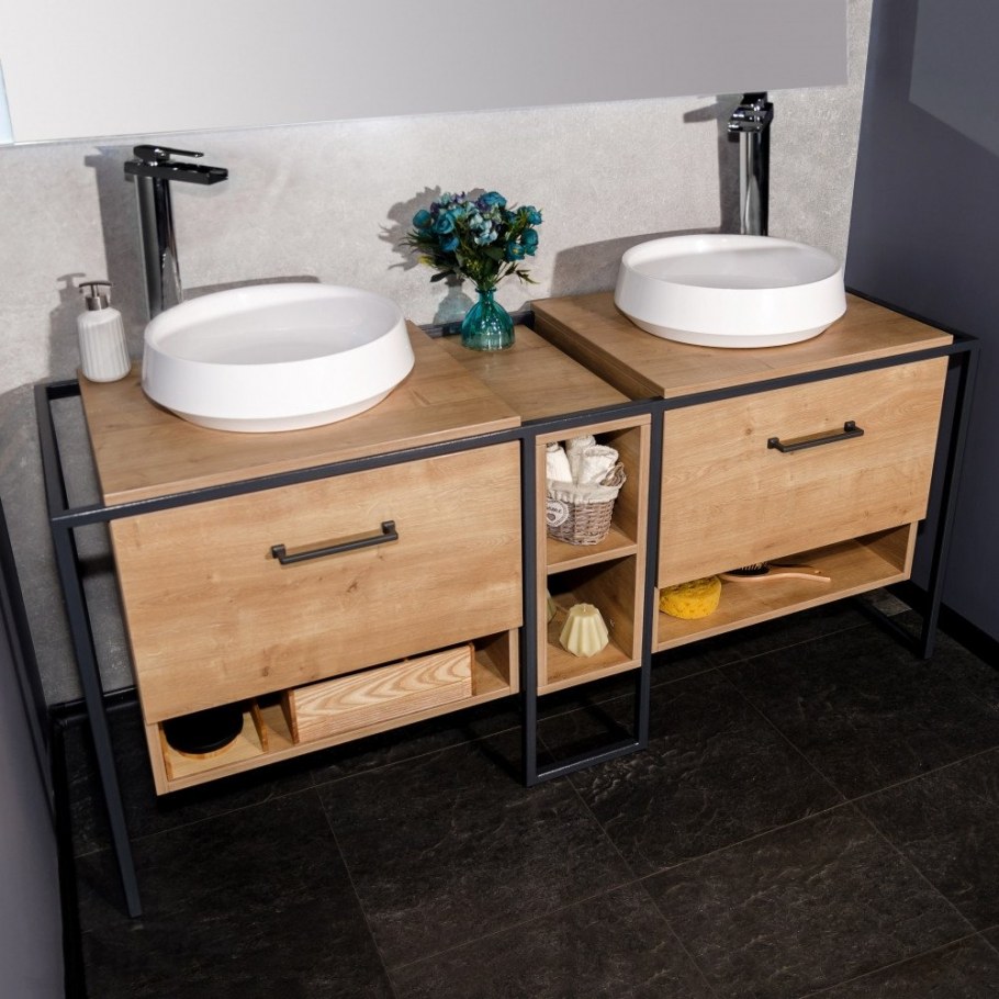 Pristine tsr991 Этажерка консоль под раковину откатная