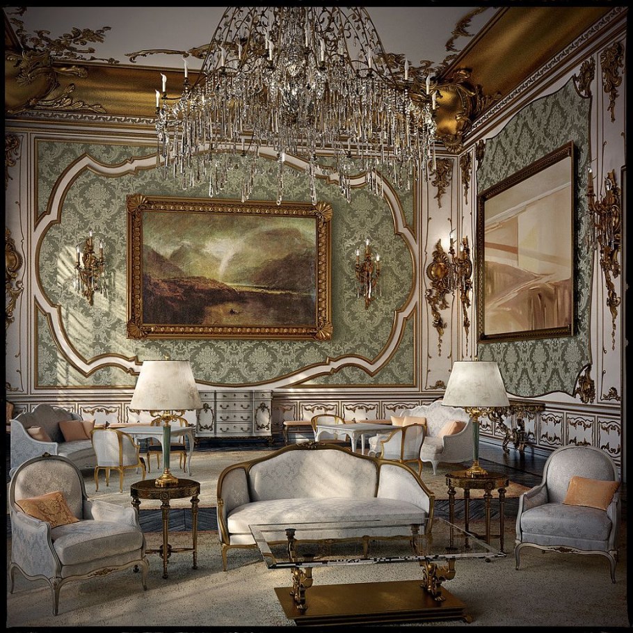 Дворец в розовых тонах