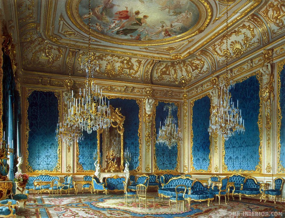 Потолок в стиле Барокко в интерьере