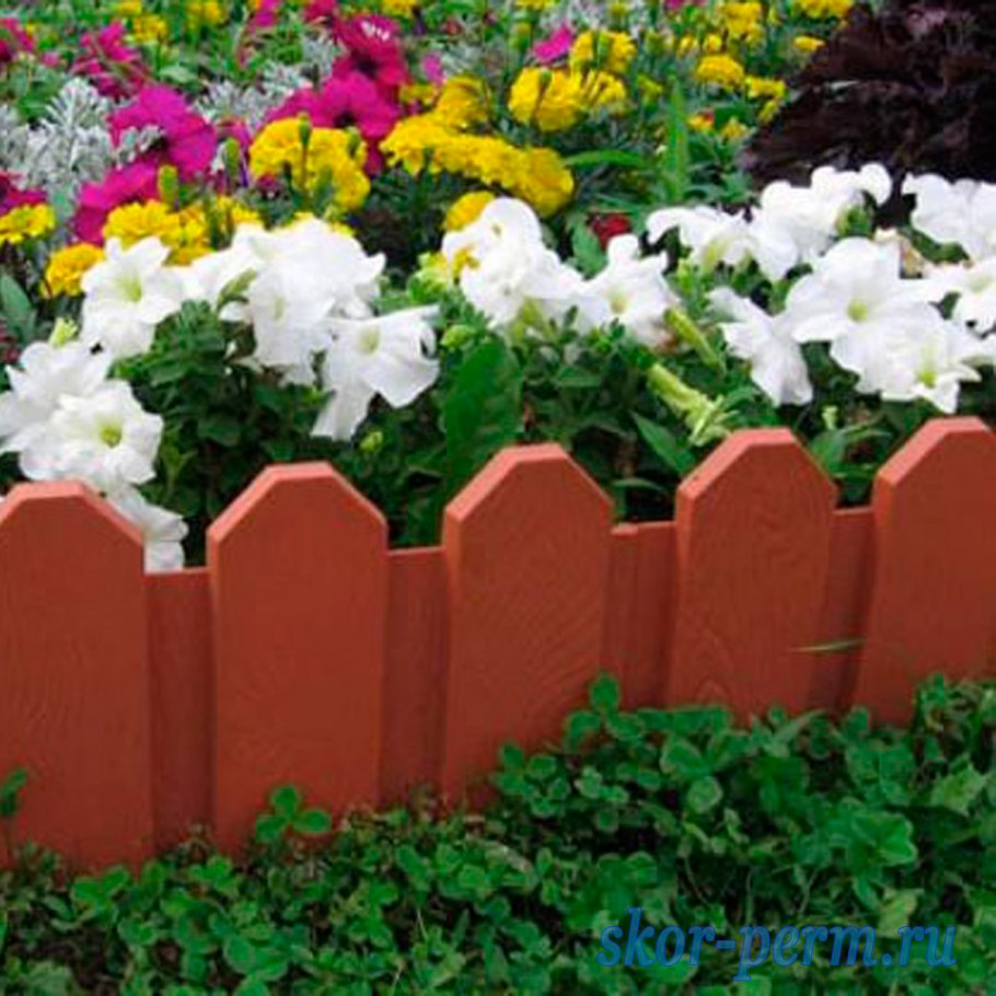 Забор декоративный Grinda "штакетник", 29x224см белый матовый