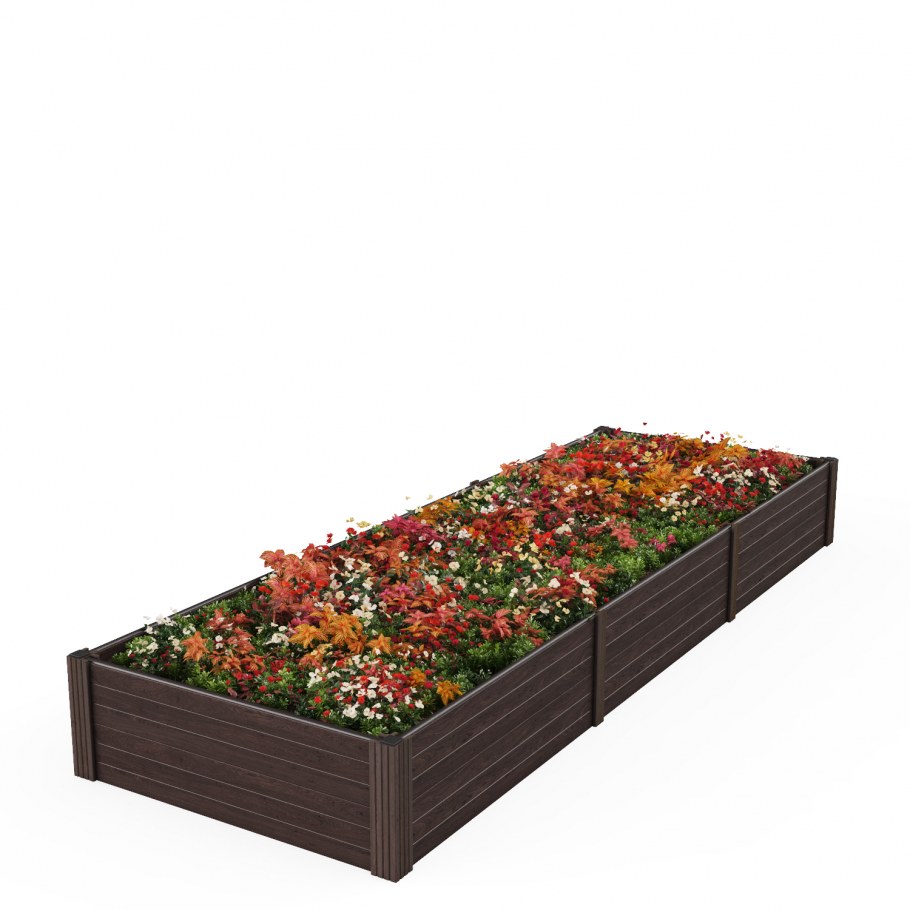 Ограждение грядок бутылками