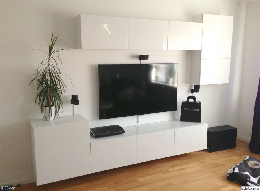 Гостиная БЕСТО икеа белая