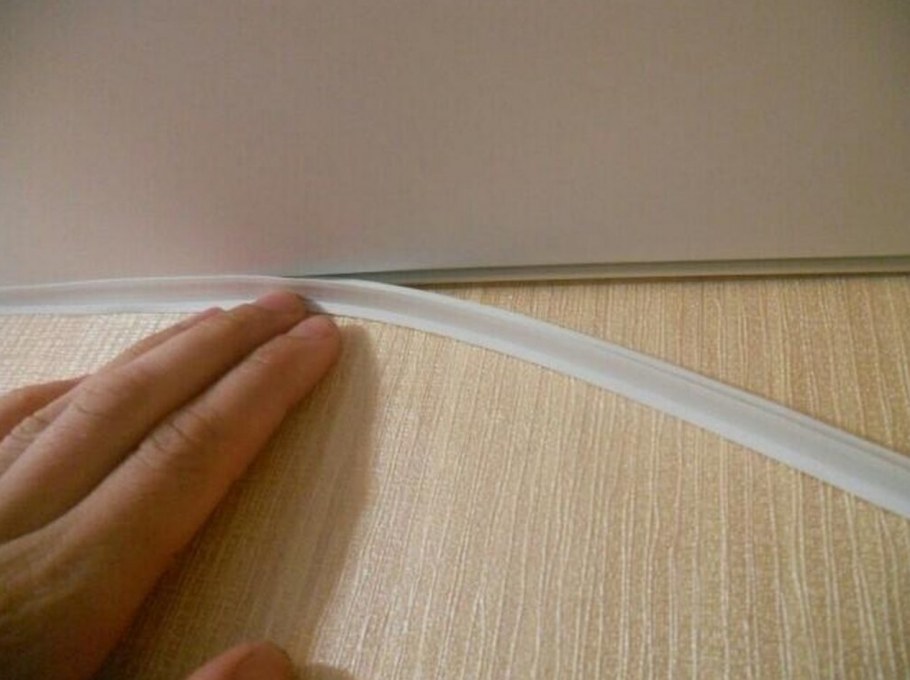 Скрытый плинтус с подсветкой sx157 Square Invisible