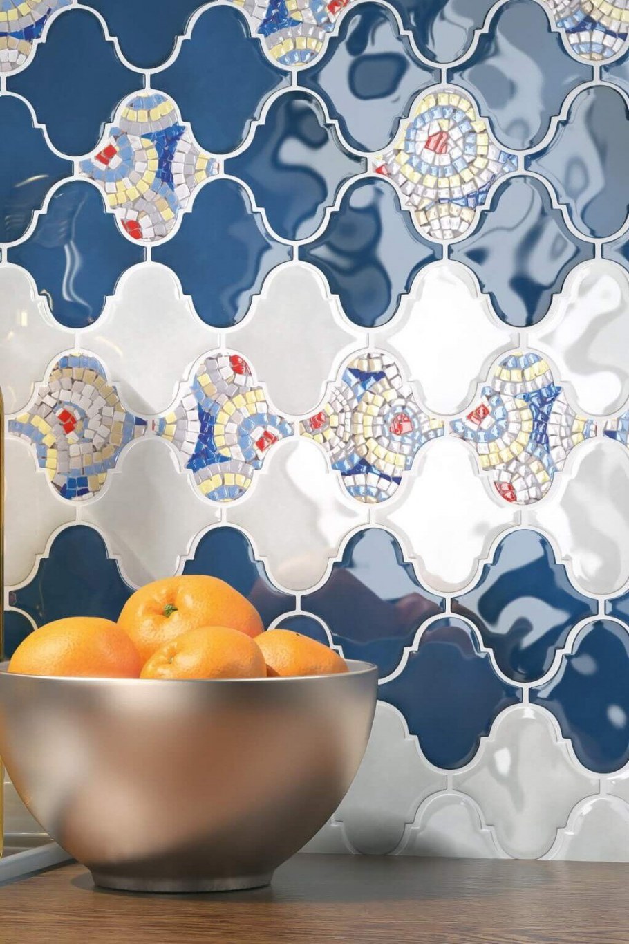 Kerama Marazzi Арабески майолика синий