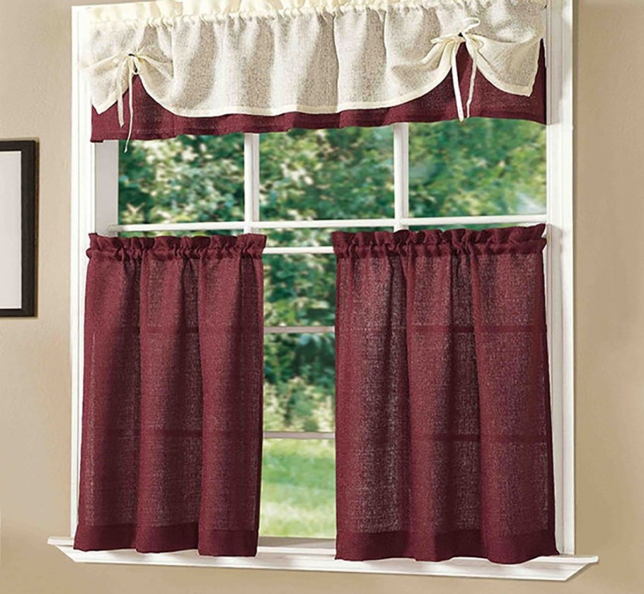 Занавески на пол окна на кухню